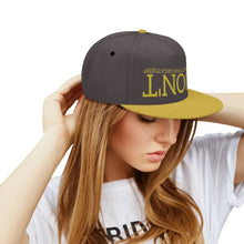 Load image into Gallery viewer, UX Gold Logo Charcoal Brown & Gold Snapbacks