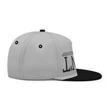 Load image into Gallery viewer, UX Black Logo Silver & Black Snapbacks