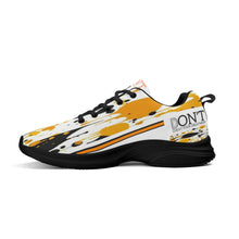 Load image into Gallery viewer, UX Orange Logo, Black , Orang Strips & White Adult EVA Mesh Walking Running Shoes