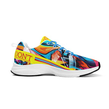 Load image into Gallery viewer, UX Red Logo, Blue , Red Strips & Yellow Adult EVA Mesh Walking Running Shoes