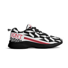 Load image into Gallery viewer, UX Red Logo, Black, Red Strips & White Adult EVA Mesh Walking Running Shoes