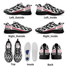 Load image into Gallery viewer, UX Red Logo, Black, Red Strips & White Adult EVA Mesh Walking Running Shoes