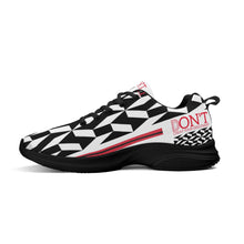 Load image into Gallery viewer, UX Red Logo, Black, Red Strips & White Adult EVA Mesh Walking Running Shoes