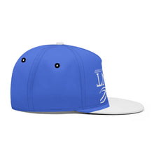 Load image into Gallery viewer, UXL White Logo Blue & White Snapbacks