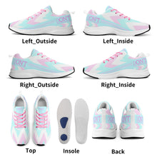 Load image into Gallery viewer, UX Pink Logo, Light Blue , Pink Strips & Light Blue Adult EVA Mesh Walking Running Shoes