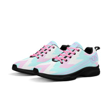 Load image into Gallery viewer, UX Pink Logo, Light Blue , Pink Strips & Light Blue Adult EVA Mesh Walking Running Shoes