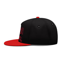 Load image into Gallery viewer, UXL Red Logo Black & Red Snapbacks