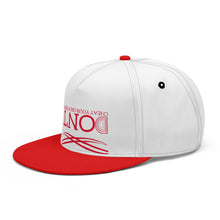 Load image into Gallery viewer, UX White Logo Red & White Snapbacks