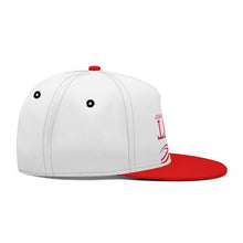 Load image into Gallery viewer, UX White Logo Red & White Snapbacks