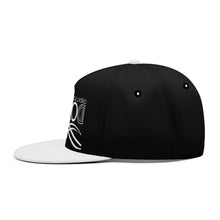 Load image into Gallery viewer, UX White Logo Black & White Snapbacks
