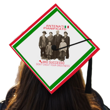 Load image into Gallery viewer, Ancestors+ Italian, Family, Red Logo & White Decorated Graduation Cap Topper Class of 2026 Gift