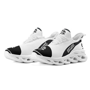 SWAN Black , White Dragon Logo, Black Stripes, White , Black , Premium M-sole Athletic Sneakers