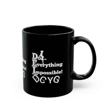 Load image into Gallery viewer, DCYG DEI 24 SW White logo & Black Mug (11oz, 15oz)