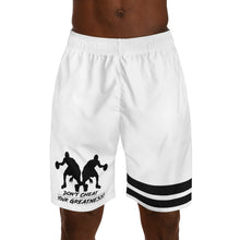 Load image into Gallery viewer, DCYG Dbl Basketball Players Black & White Men's Shorts
