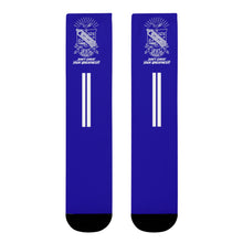 Load image into Gallery viewer, DCYG White Phi Beta Sigma & Blue Crew Socks (EU)