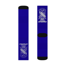 Load image into Gallery viewer, DCYG STX White Phi Beta Sigma & Blue Socks