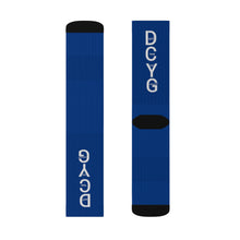 Load image into Gallery viewer, DCYG STX Blue & White Socks