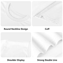 Load image into Gallery viewer, DCYG Mens White Dbl Hooper Cotton White logo & Black Printing T-Shirt