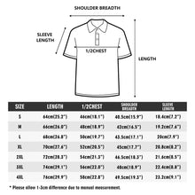 Load image into Gallery viewer, DCYG 45Dgr White Logo, Design & Black Adult Men Half printed Cotton Polo Shirt