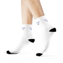 Load image into Gallery viewer, DCYG Blue & White Crew Socks