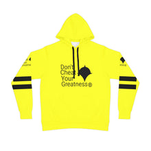 Load image into Gallery viewer, DCYG Black & Neon Yellow Athletic Hoodie (AOP)