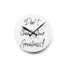 Load image into Gallery viewer, DCYG Acrylic Wall Clock