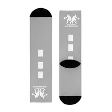 Load image into Gallery viewer, DCYG Dbl Basketball Players White & Grey Crew Socks (EU)