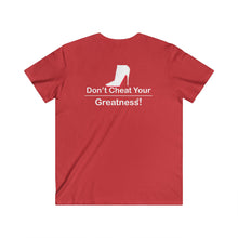 Load image into Gallery viewer, DCYG Red Bottoms Fitted V-Neck Short Sleeve Tee