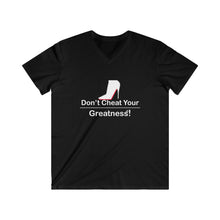 Load image into Gallery viewer, DCYG Red Bottoms Fitted V-Neck Short Sleeve Tee