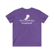 Load image into Gallery viewer, DCYG Red Bottoms Fitted V-Neck Short Sleeve Tee