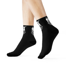 Load image into Gallery viewer, DCYG Black People Black & White Crew Socks