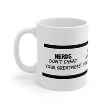 Load image into Gallery viewer, DCYG NERDS Black Logo Ceramic Coffee Cups, 11oz, 15oz