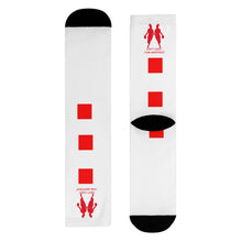 Load image into Gallery viewer, DCYG Red & White Womens Crew Socks (EU)