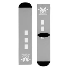 Load image into Gallery viewer, DCYG Dbl Basketball Players White & Grey Crew Socks (EU)