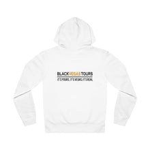 Load image into Gallery viewer, Black Vegas Tours Black , Gold Logo Unisex Drummer Hoodie - 'Do Everything Impossible' Inspirational Sweatshirt