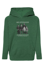 Load image into Gallery viewer, Ancestors+ Latino Family, White Logo Raglan Hooded Sweatshirt