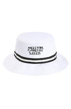 Load image into Gallery viewer, Ancestors , Black , Logo & White Oxford Performance Bucket Hat