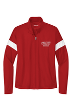 Load image into Gallery viewer, Ancestors ,White Logo, Stripe & Navy Blue Womens Travel Full Zip Jacket