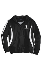 Load image into Gallery viewer, Male Golfer, White Logo Color block Raglan Anorak