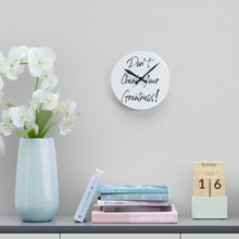 Load image into Gallery viewer, DCYG Acrylic Wall Clock