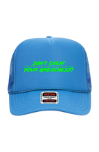 Load image into Gallery viewer, NEON RAVE Green Logo 5 PaneTrucker Cap