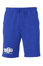 Load image into Gallery viewer, DCYG BOLD White Logo Red Black and Blue Midweight Fleece Shorts