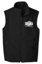 Load image into Gallery viewer, DCYG BOLD White Logo Blue Red and Black Value Fleece Vest