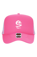Load image into Gallery viewer, SWAN White Dragon Logo Multi Color 5 Panel Neon Back Split Cap