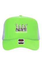 Load image into Gallery viewer, STRONG LIKE STATUES Logo 5 Panel Neon Back Split Cap