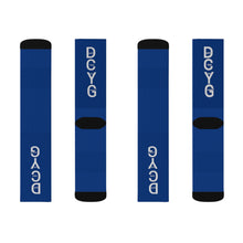 Load image into Gallery viewer, DCYG STX Blue & White Socks