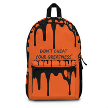 Load image into Gallery viewer, DCYG DRIP 24 Black logo & Orange Backpack