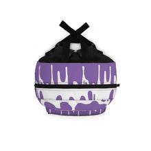 Load image into Gallery viewer, DCYG DRIP 24 White logo & Light Purple Backpack