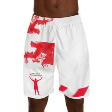 Load image into Gallery viewer, DCYG Red & White 2nd Edition Men's Jogger Shorts (AOP)
