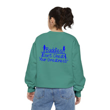 Load image into Gallery viewer, DCYG 24SX Baddies Blue Logo Garment-Dyed Sweatshirt